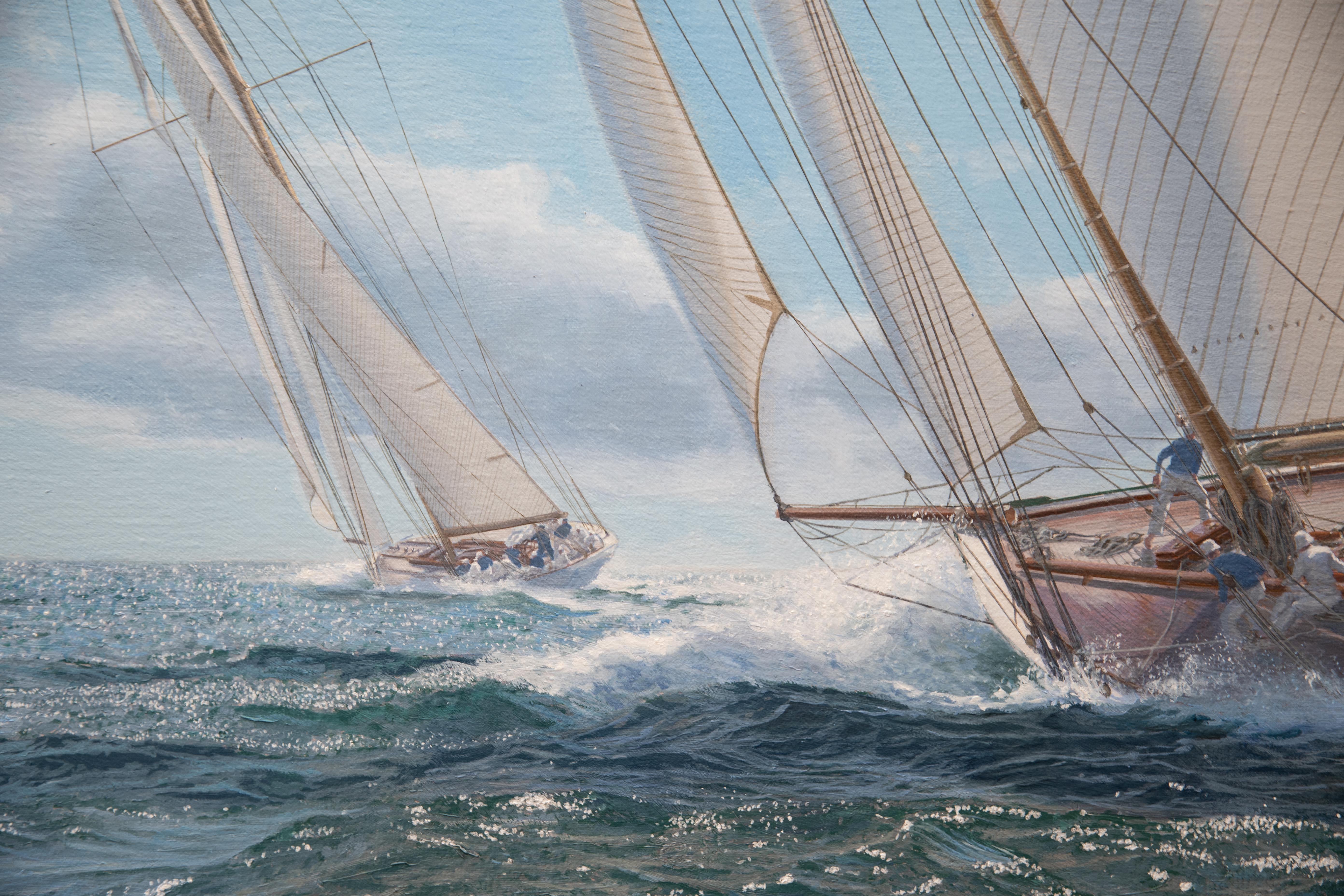 Shamrock III, Coppa America del 1903 - Painting di Shane Couch