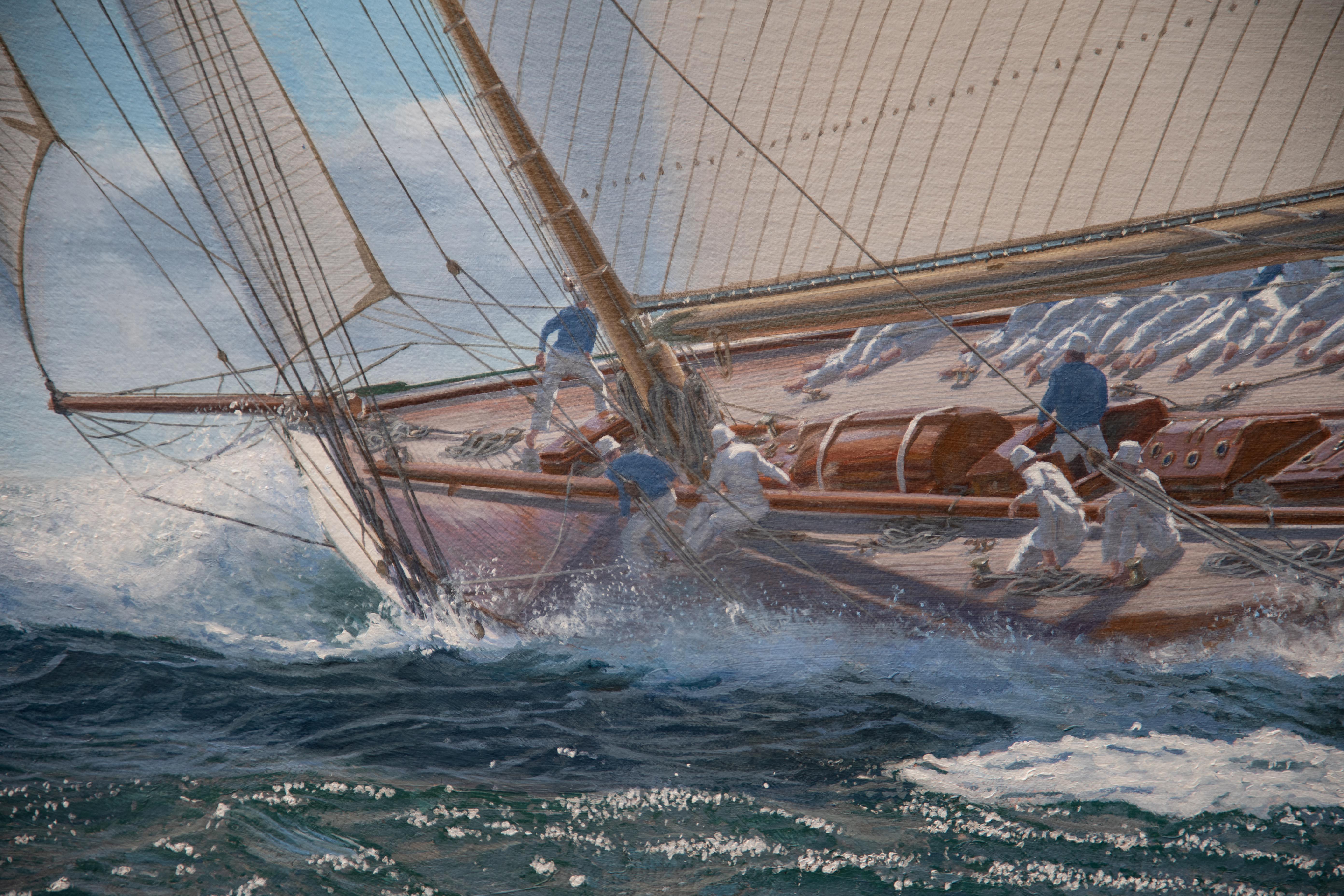 Shamrock III, Coppa America del 1903 - Painting Realismo di Shane Couch