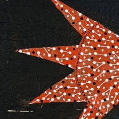 Sans titre, peinture et collage sur papier traité