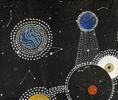 Sans titre, peinture et collage sur papier traité