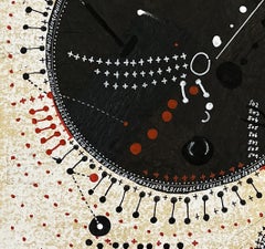 Sans titre, peinture et collage sur papier traité