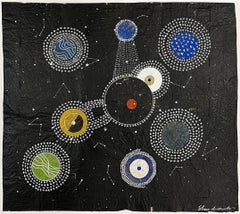 Sin título, pintura y collage sobre papel tratado
