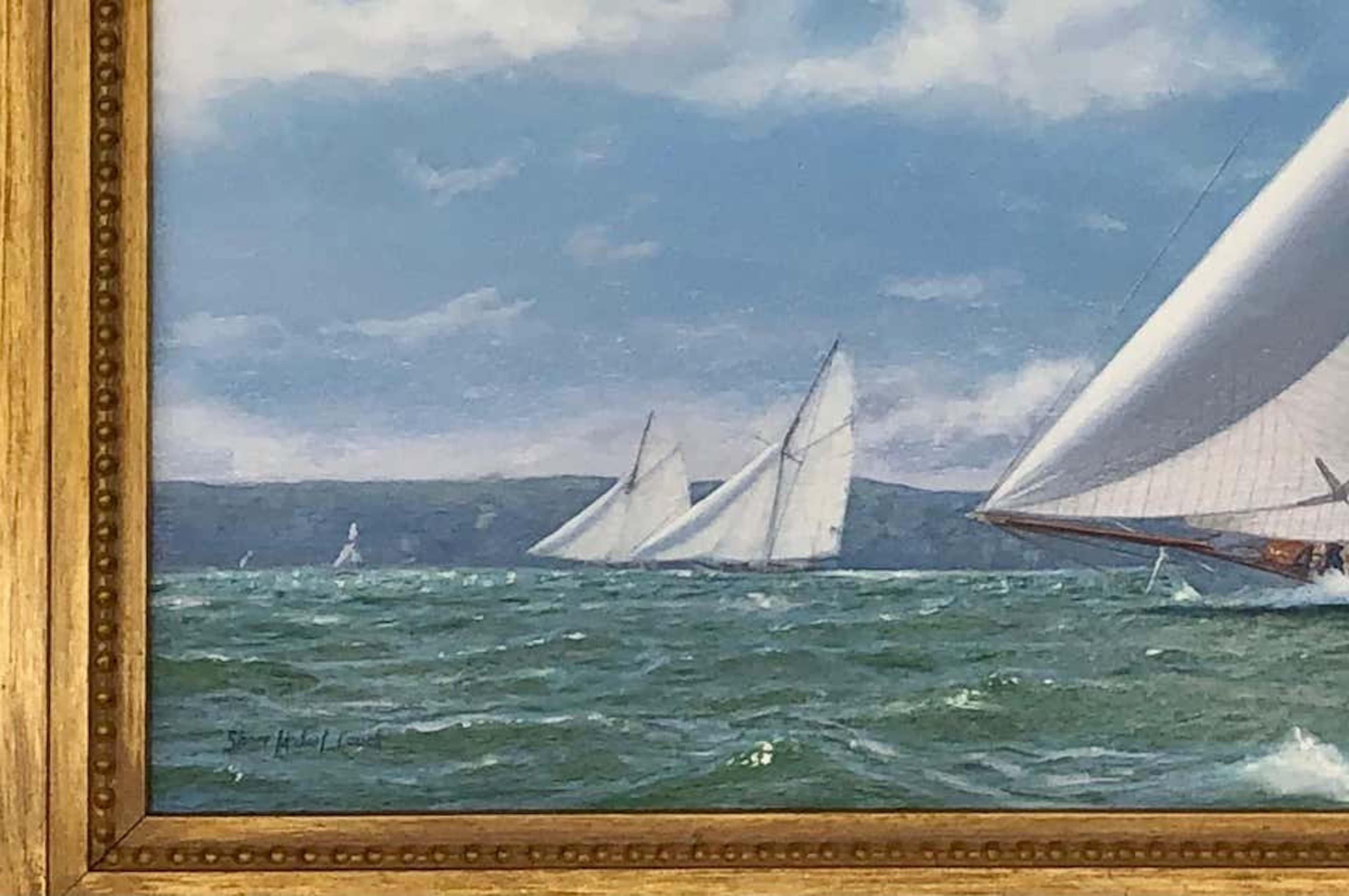 New York Yacht Club Race, 1893 - Painting by Shane Michael Couch
