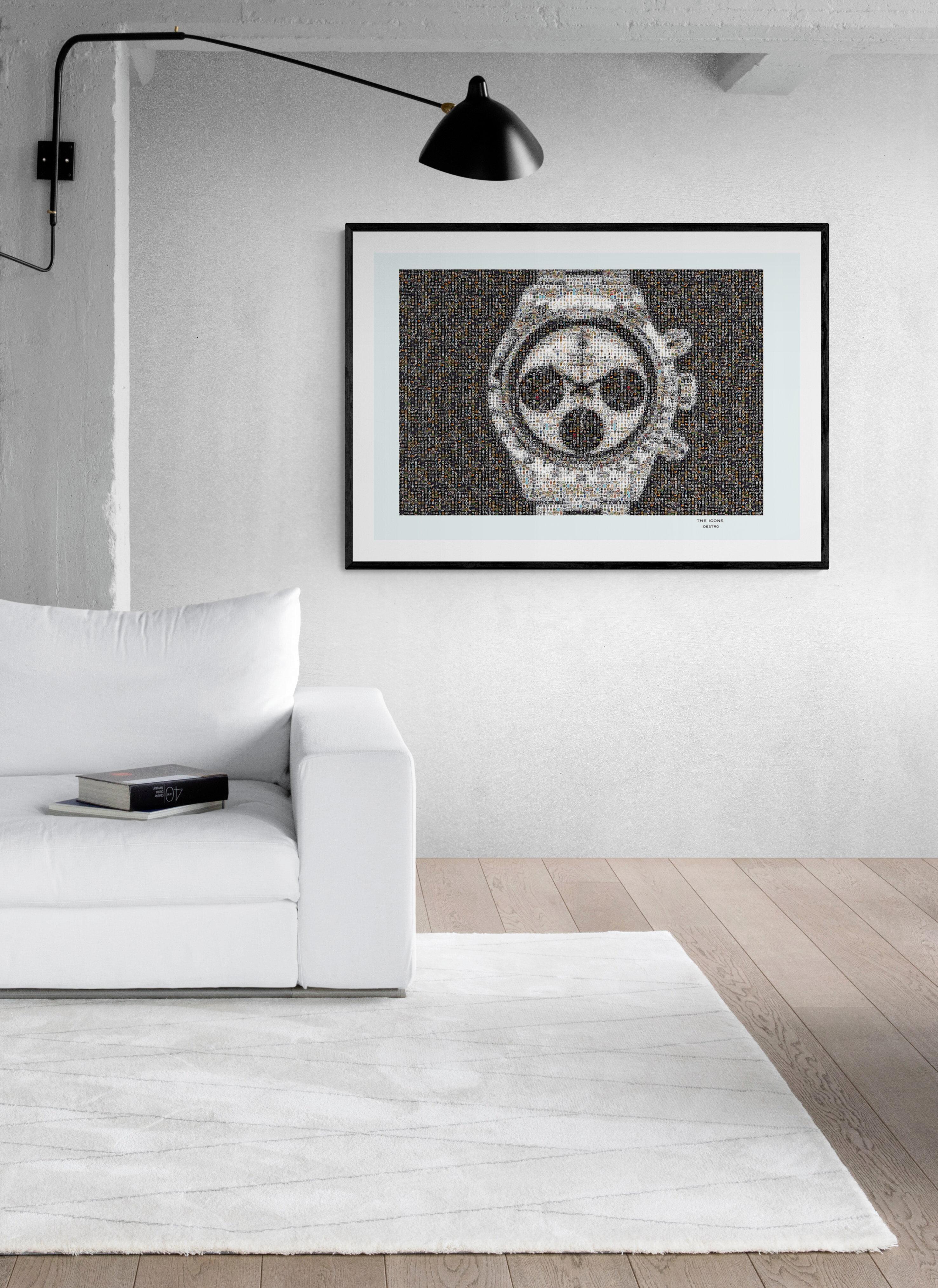 36x48 Exhibition Poster- ROLEX DAYTONA 6263 NEWMAN PHOTOMOSAIC PHOTOGRAPHY  For Sale 1