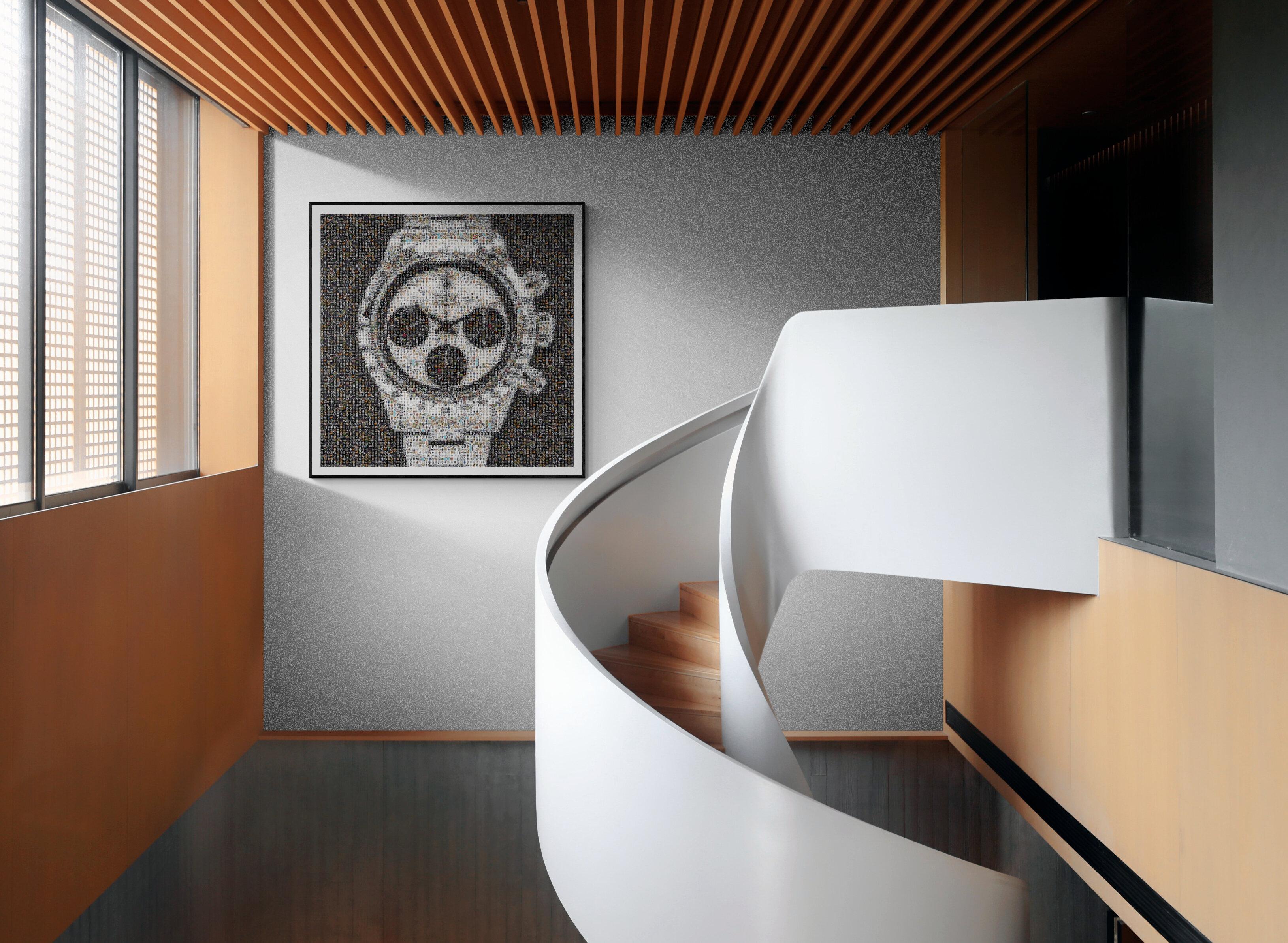 Ausstellungsplakat 36x48- ROLEX DAYTONA 6263 NEUMAN PHOTOMOSAIC PHOTOGRAPHY 2