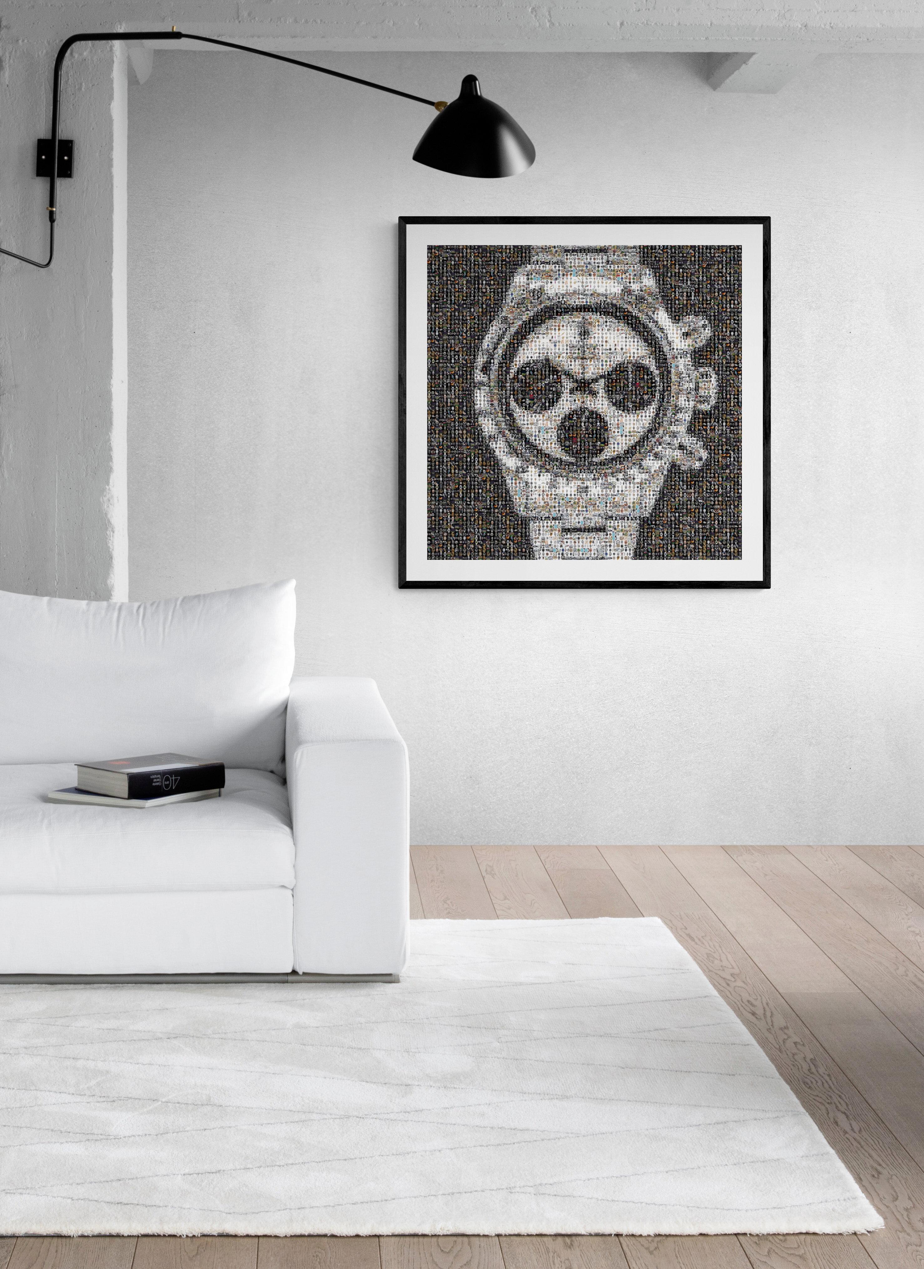 36x48 Exhibition Poster- ROLEX DAYTONA 6263 NEWMAN PHOTOMOSAIC PHOTOGRAPHY  For Sale 4