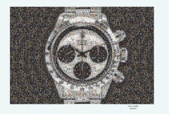 36x48 Exhibition Poster- ROLEX DAYTONA 6263 NEWMAN PHOTOMOSAIC PHOTOGRAPHY 