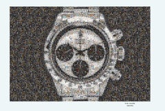 Affiche d'exposition 36x48 ROLEX DAYTONA 6263 NEWMAN PHOTOMOSAIC PHOTOGRAPHY