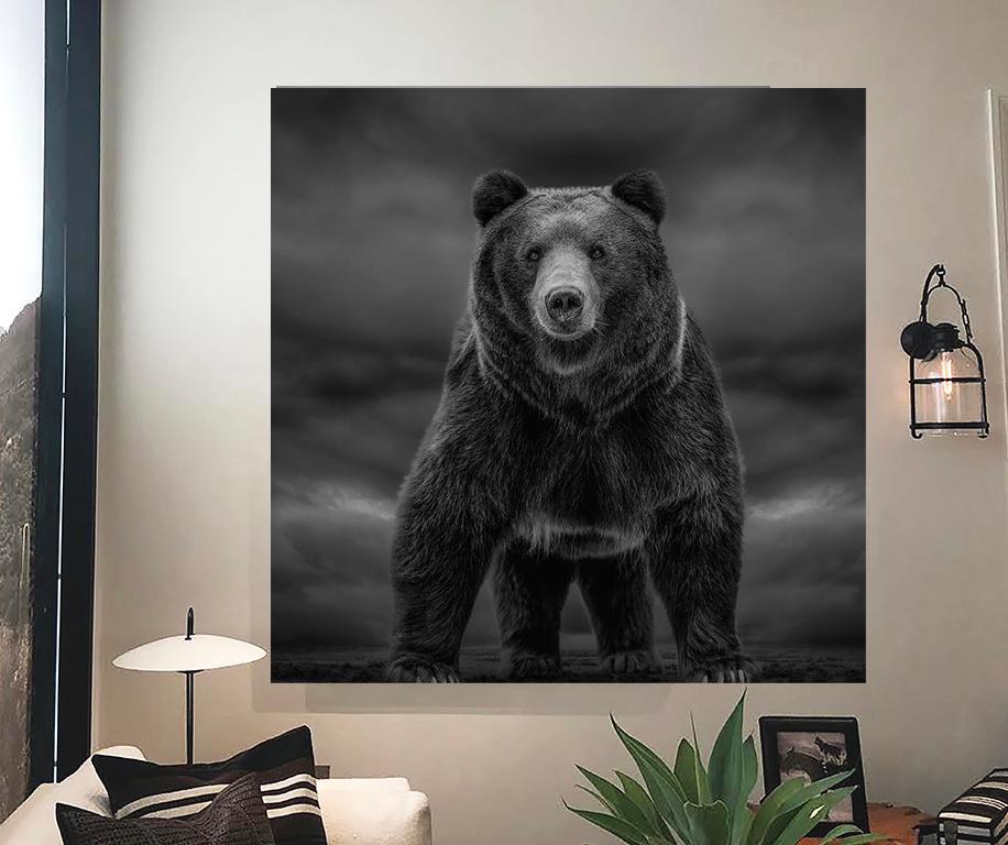48x36 „Zeitungen wie diese“  Schwarz-Weiß-Fotografie, Braun-Bär-Fotografie im Angebot 1