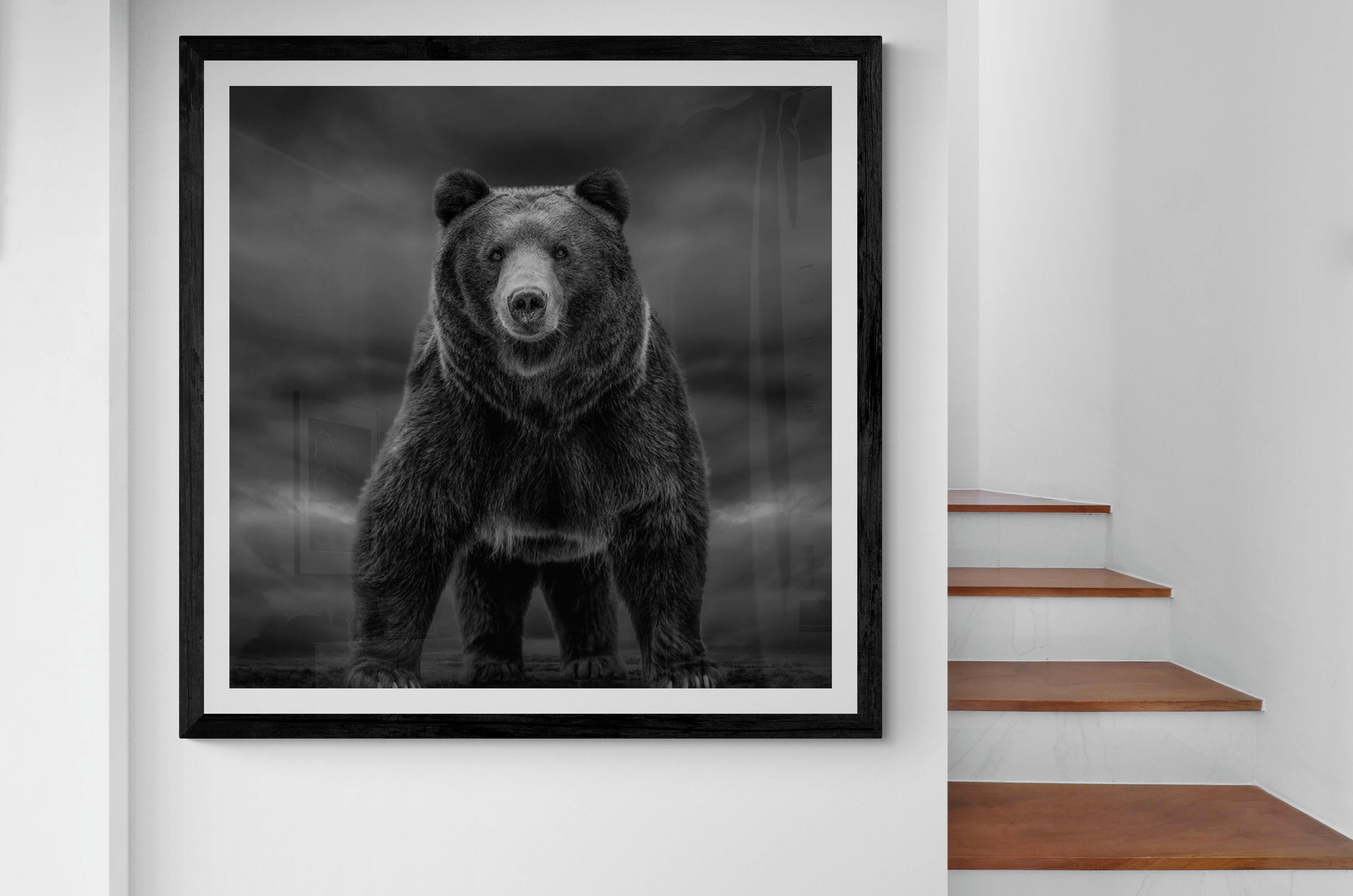 48x36 „Zeitungen wie diese“  Schwarz-Weiß-Fotografie, Braun-Bär-Fotografie im Angebot 4