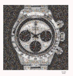 THE ICONS Exhibition Poster- ROLEX DAYTONA 6263 NEWMAN PHOTOMOSAIC PHOTOGRAPHY
