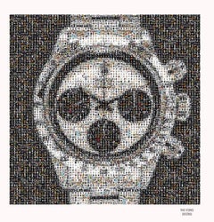 THE ICONS Exhibition Poster- ROLEX DAYTONA 6263 NEWMAN PHOTOMOSAIC PHOTOGRAPHY 