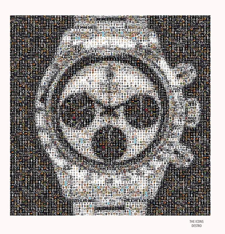 Shane Russeck Color Photograph - THE ICONS Exhibition Poster- ROLEX DAYTONA 6263 NEWMAN PHOTOMOSAIC PHOTOGRAPHY