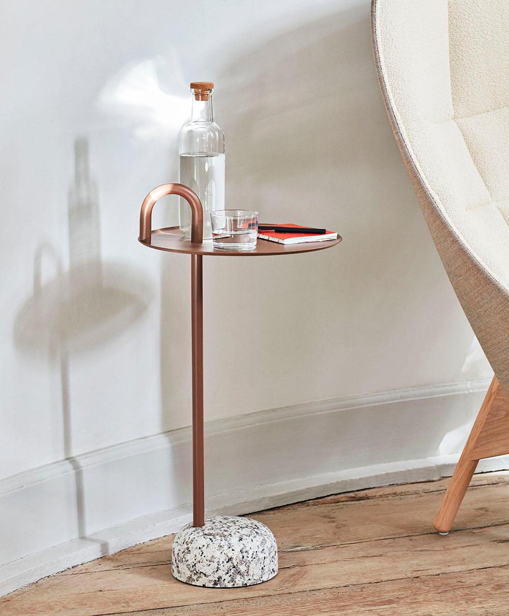 Scandinavian Modern  Bowler Side Table - Pale Brown, Shane Schneck’s for Hay For Sale