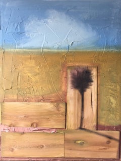 "Another World" Mixed Media Mid century Contemporary Style by Shane Townley