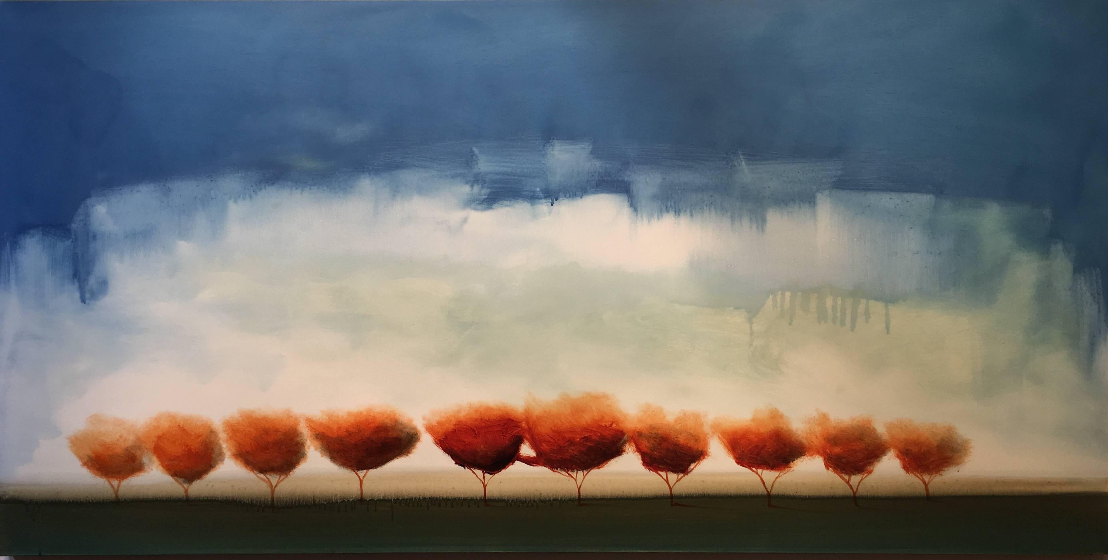 Shane Townley Landscape Painting - "Crimson Life"