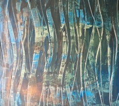 "Ocean" Acrylic Mid century modern Contemporary Style by Shane Townley