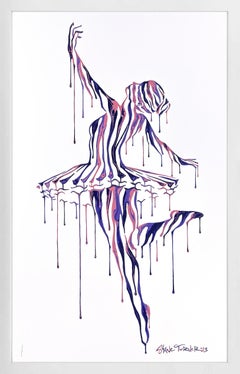 Music in Motion 8.0 (unique 1/1 hand painting on screen print )