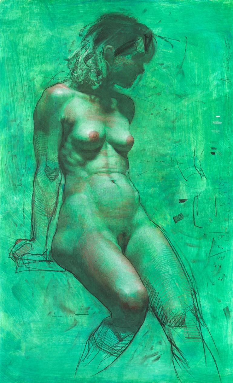 Shane Wolf Nude Painting - Friday Night in Chantereines