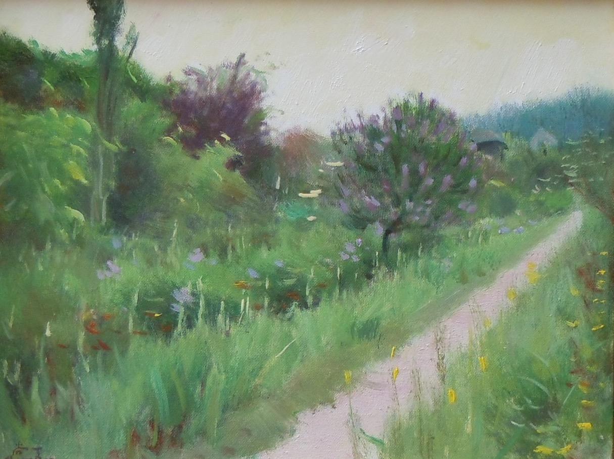 Shang Ding Landscape Painting - Monet's Garden 4
