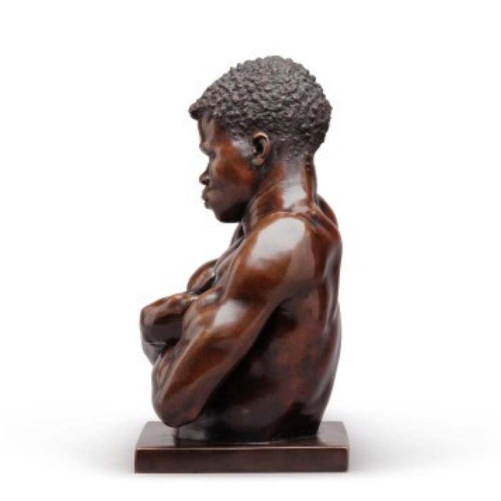 Early 20th Century Shangaan Bronze Bust by Anton van Wouw, 1907 For Sale
