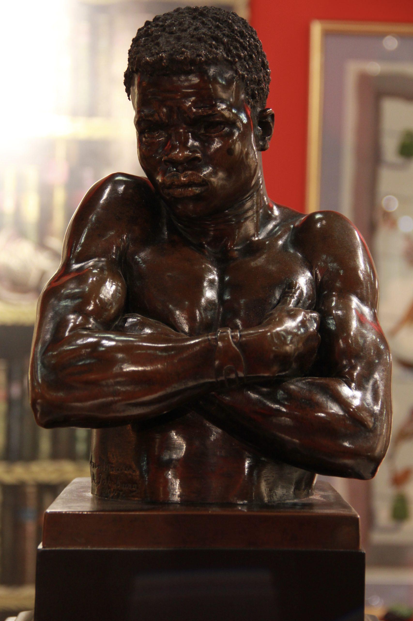 Shangaan-Bronzebüste von Anton van Wouw, 1907 - Mächtiges Porträt im Angebot 1