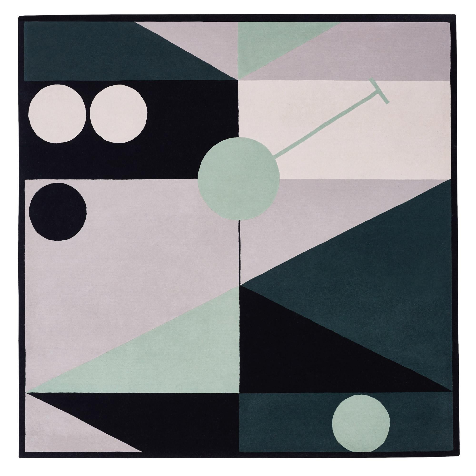 Shangai By Night N°1 rug by Thomas Dariel 
Dimensions: D 240 x W 240 cm 
Materials: New Zealand Wool. 
Also available in other colors, designs, and dimensions.


Vibration, perspective, energy, Shanghai By Night is an interpretation of what