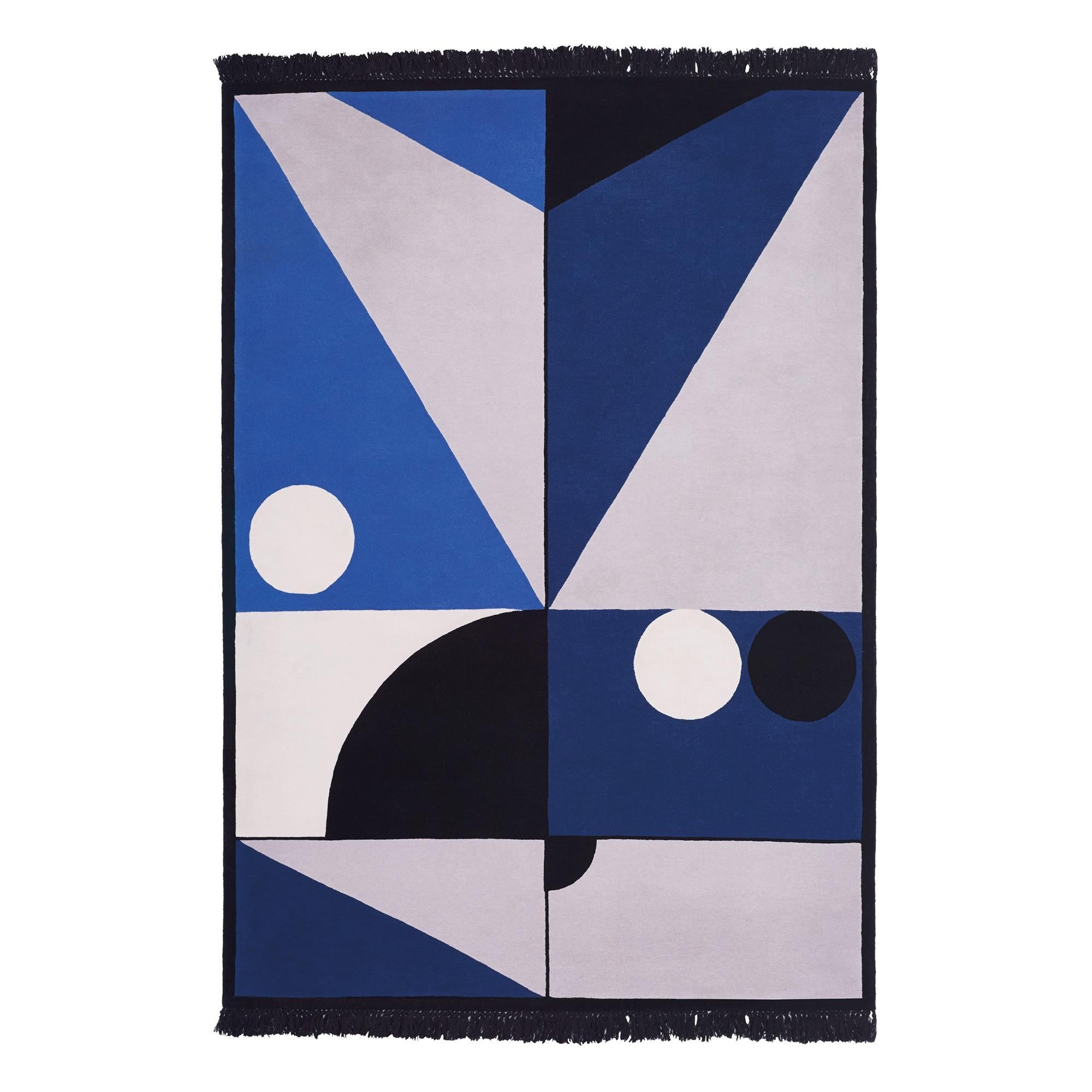 Shangai by Night N°2 rug by Thomas Dariel 
Dimensions: D 240 x W 170 cm 
Materials: New Zealand Wool. 
Also available in other colors, designs, and dimensions.


Vibration, perspective, energy, Shanghai By Night is an interpretation of what