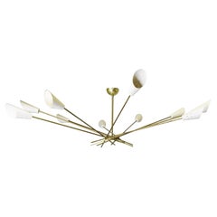 Shanghai chandelier stilnovo style 1960s