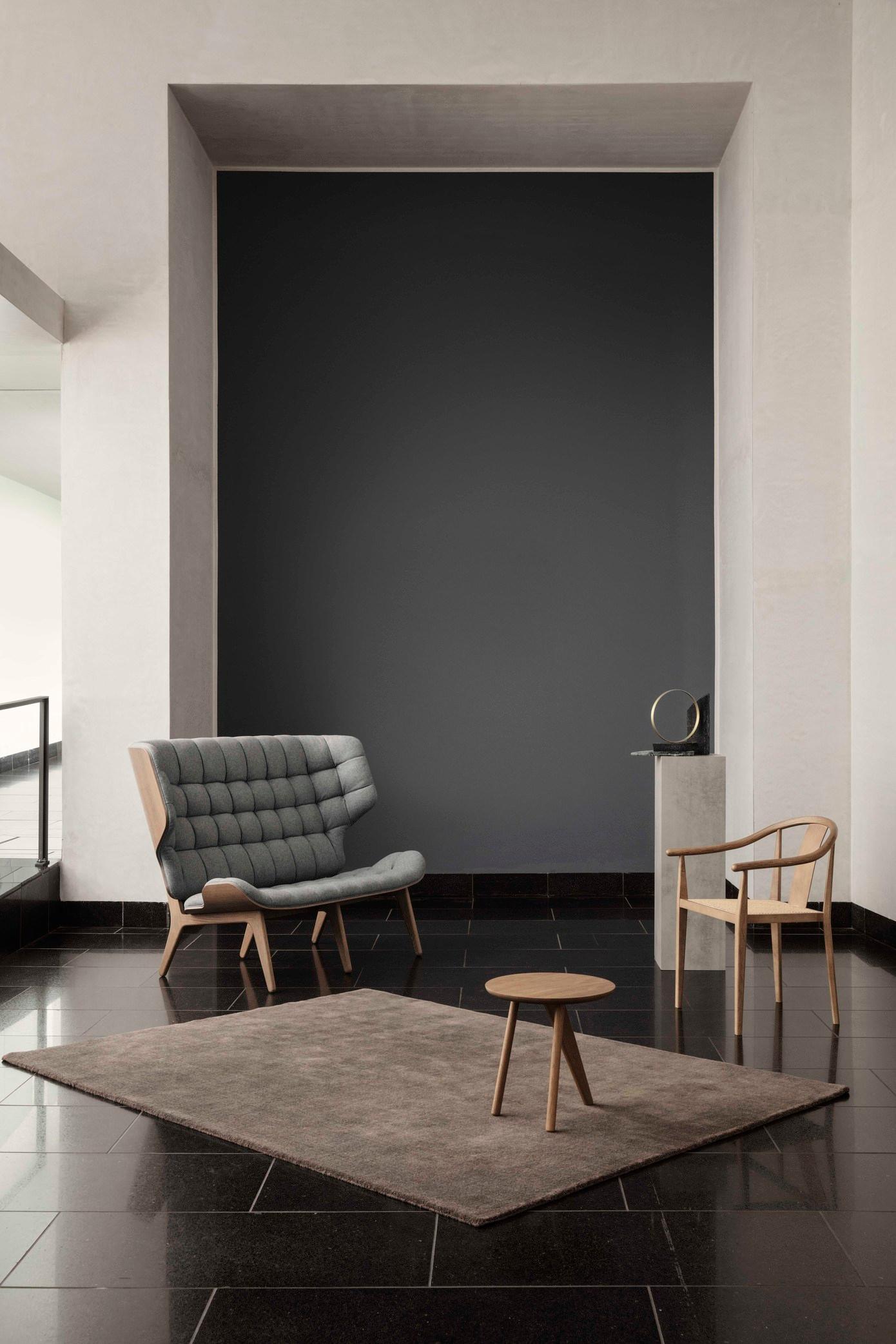 Stuhl „Shanghai“ von Norr11, schwarze Eiche, natürlicher Rattan (Skandinavische Moderne) im Angebot