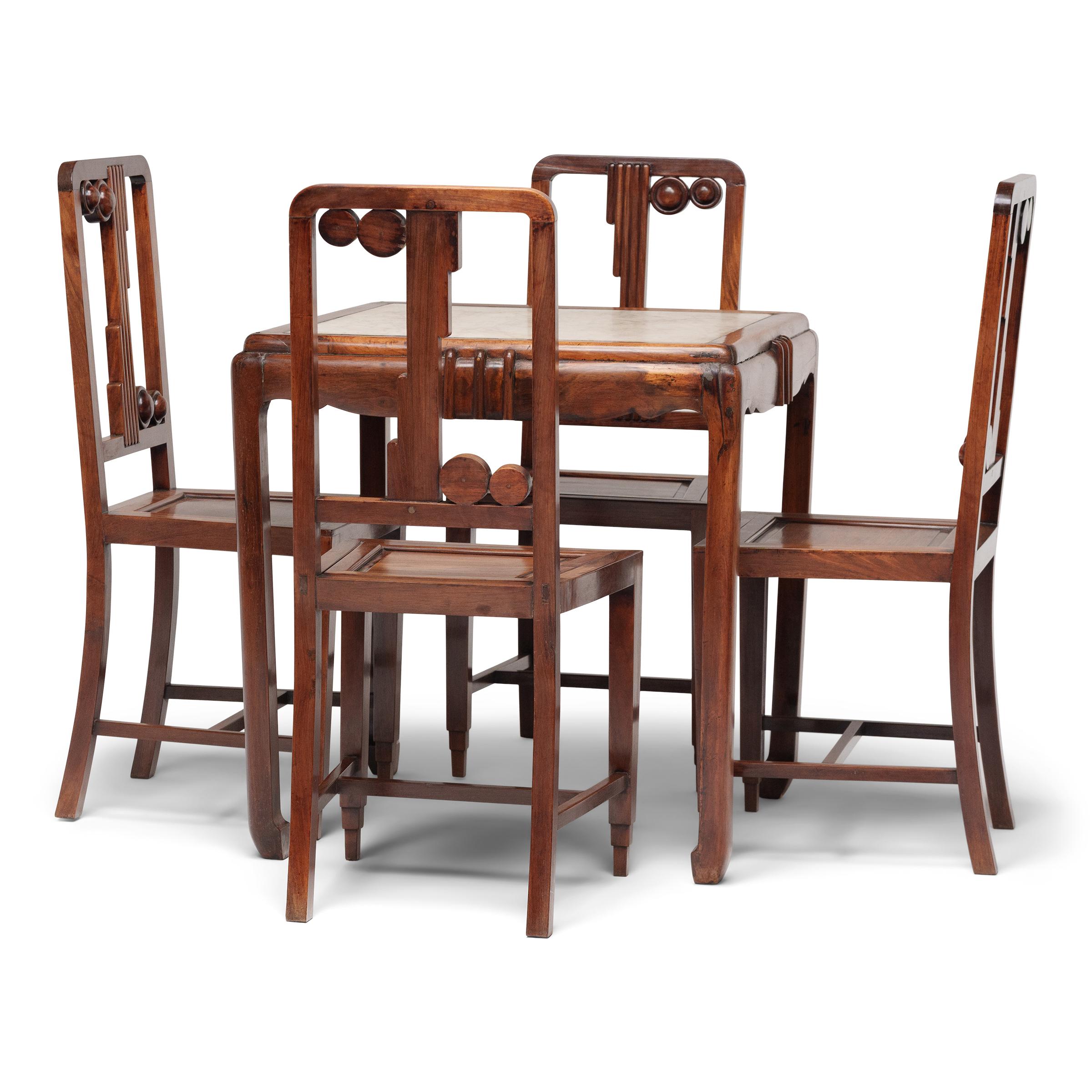 In the 1920-30s, Shanghai, China was swept up in the Art Deco design movement. Design, architecture, art, fashion, and furniture were all influenced by this modern movement, permeating every part of life in the bustling, vibrant city. A product of