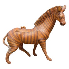 Handgewebte Zebra-Aufbewahrungsbox aus Korbweide von Shanghai Handicrafts