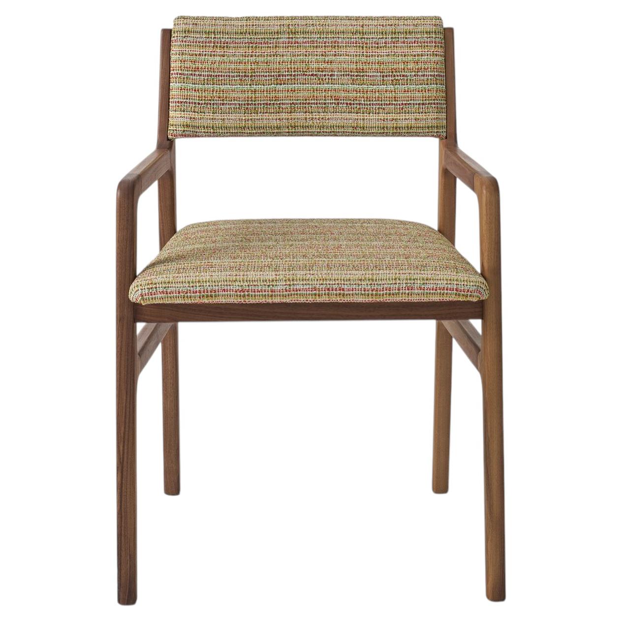 Shanghai Multicolor & Walnut Chair
