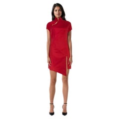 Shanghai Tang Red Mini Qipao Dress Size L