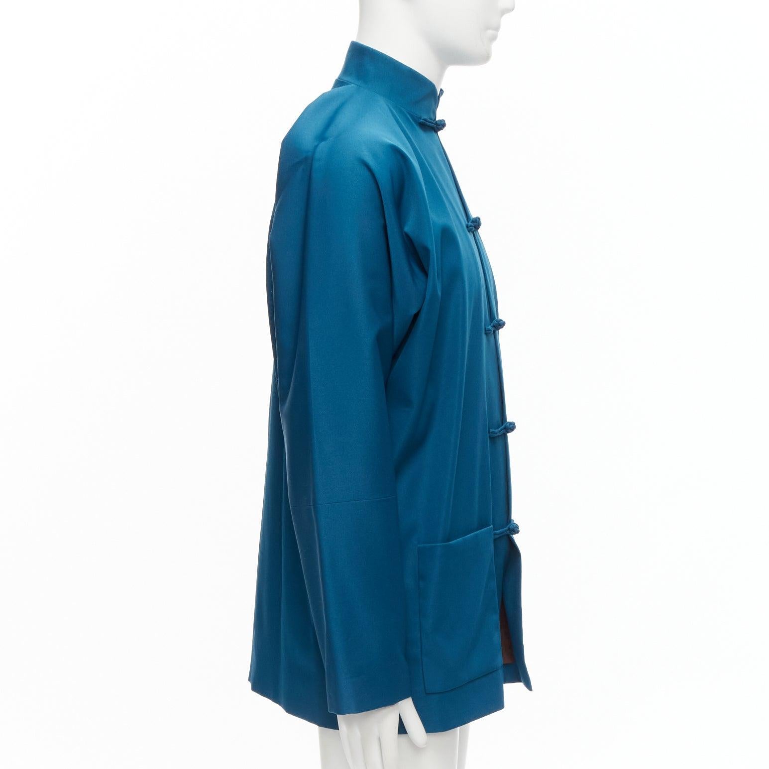 SHANGHAI TANG silky Chinese qipao button mandarin collar dolman jacket IT46 S 1
