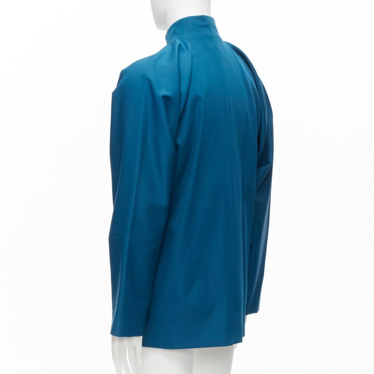 SHANGHAI TANG silky Chinese qipao button mandarin collar dolman jacket IT46 S 3