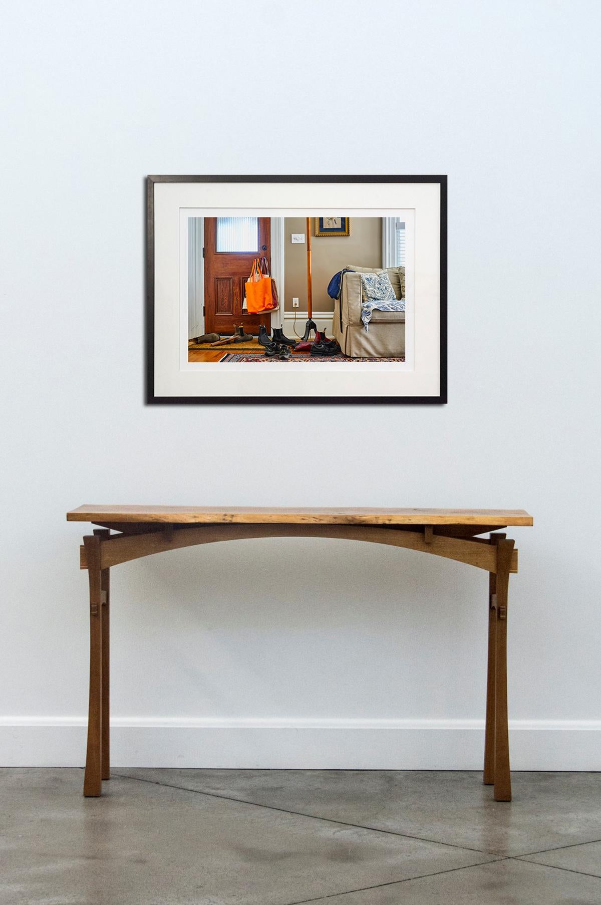 Self Portrait 1/8 - documentary, interior, color, photography, giclée print - Beige Still-Life Photograph by Shani Mootoo
