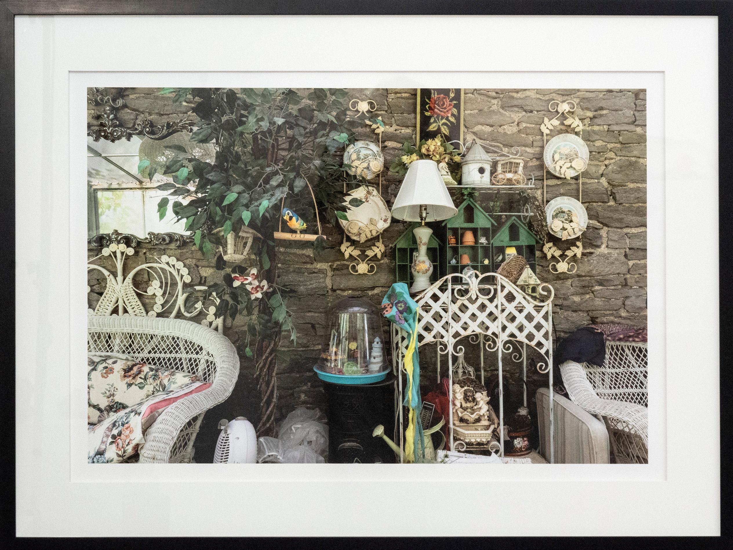 Sharon's Sunroom 1/5 - A photograph of carefully curated collected items - Photograph by Shani Mootoo