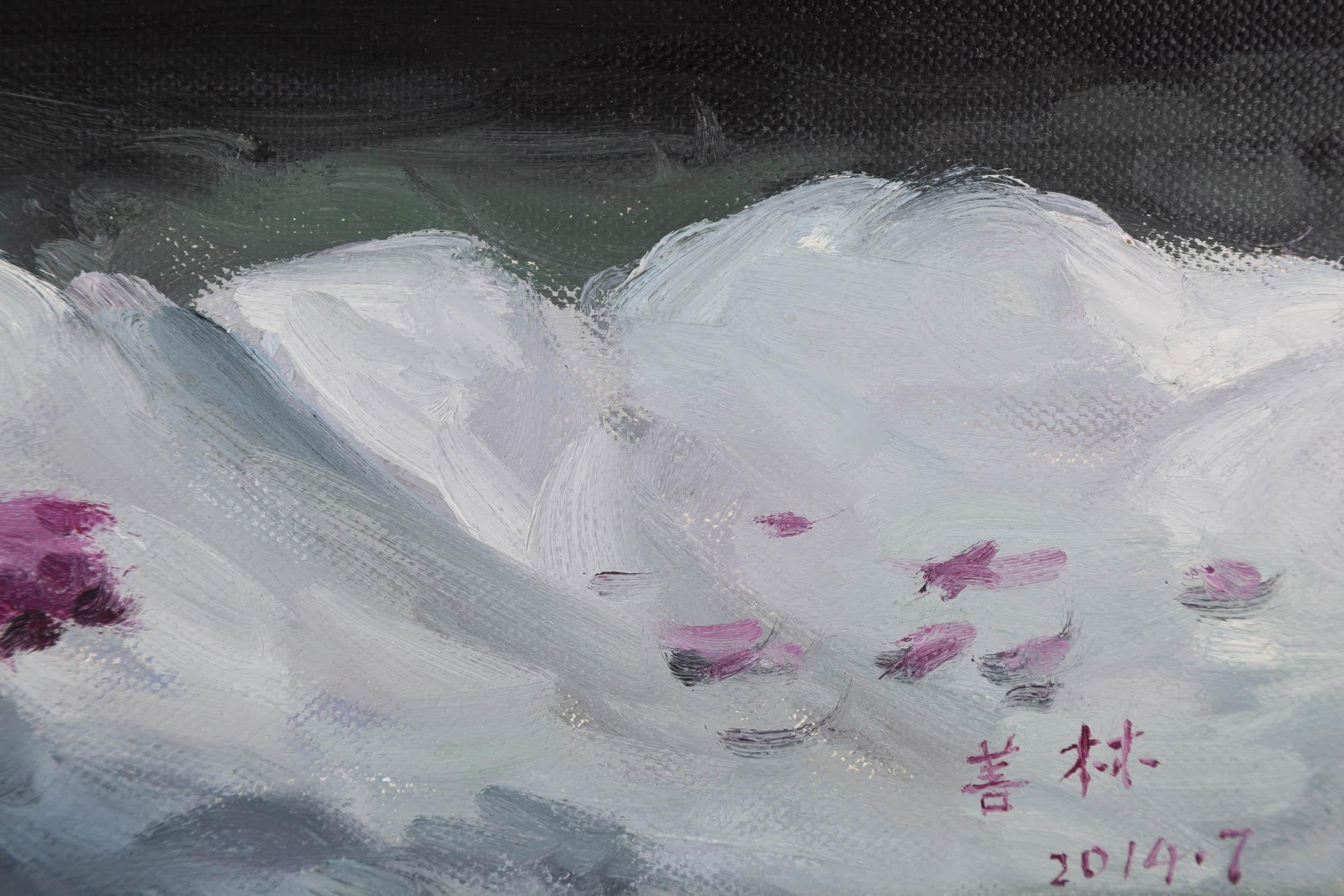 Shanlin Cai Pintura al óleo original impresionista 