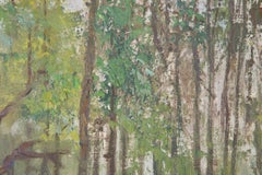 Shanlin Cai Impressissim Original Oil Painting "Sketching Landscape"