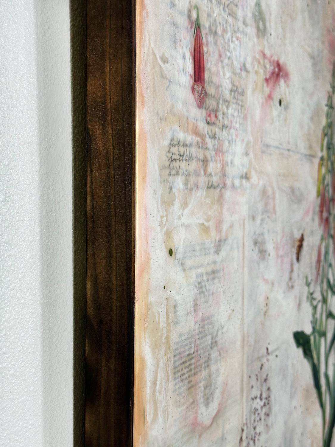 Foxglove, Pintura original - Mixed Media Art Contemporáneo de Shannon Amidon