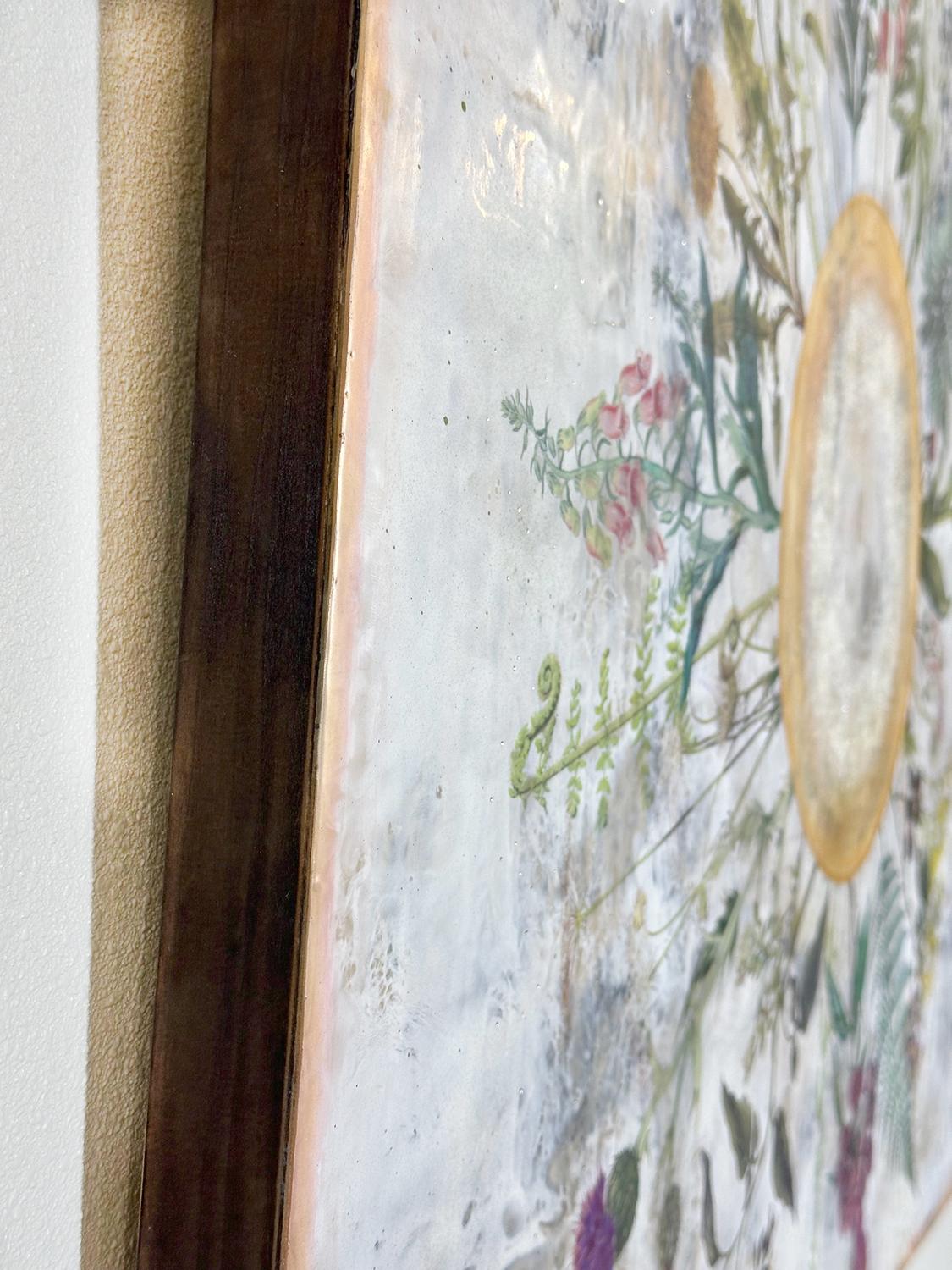 Incantesimi del giardino, dipinto originale - Mixed Media Art Contemporaneo di Shannon Amidon