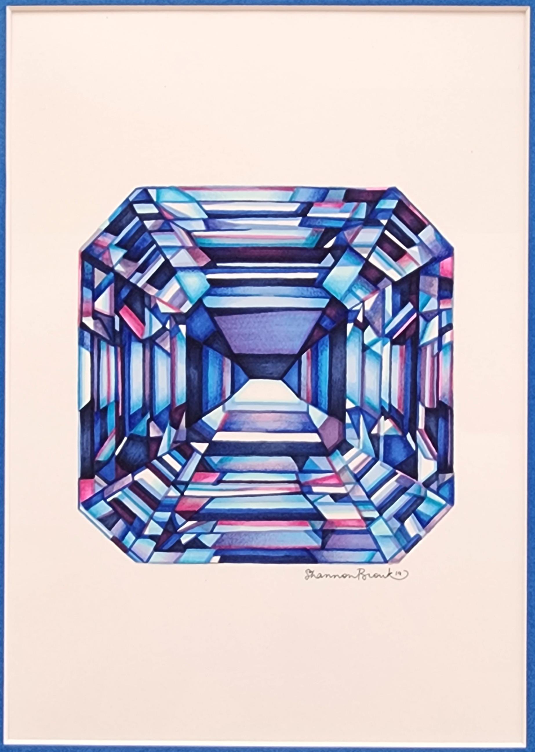 Gemstone No. 8 - Painting by Shannon Brouk