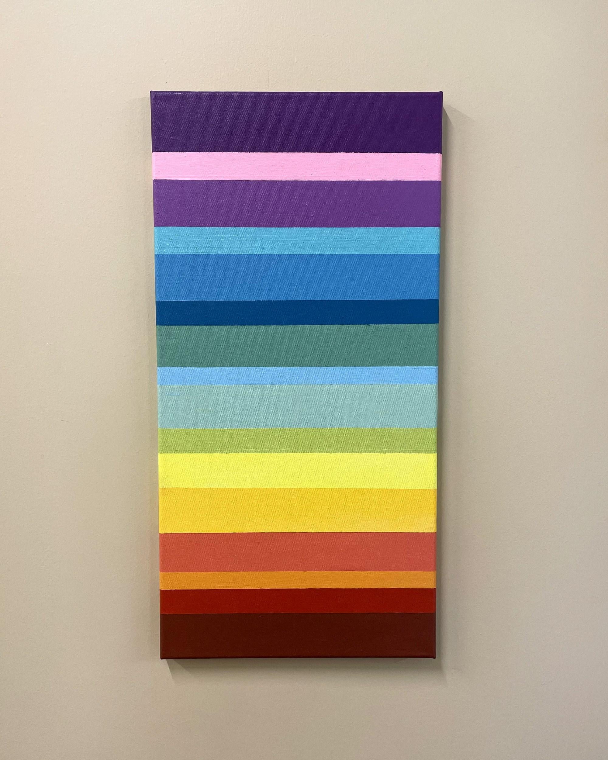 Abstract Painting Shannon Brouk - Happy (Stripes n° 2)