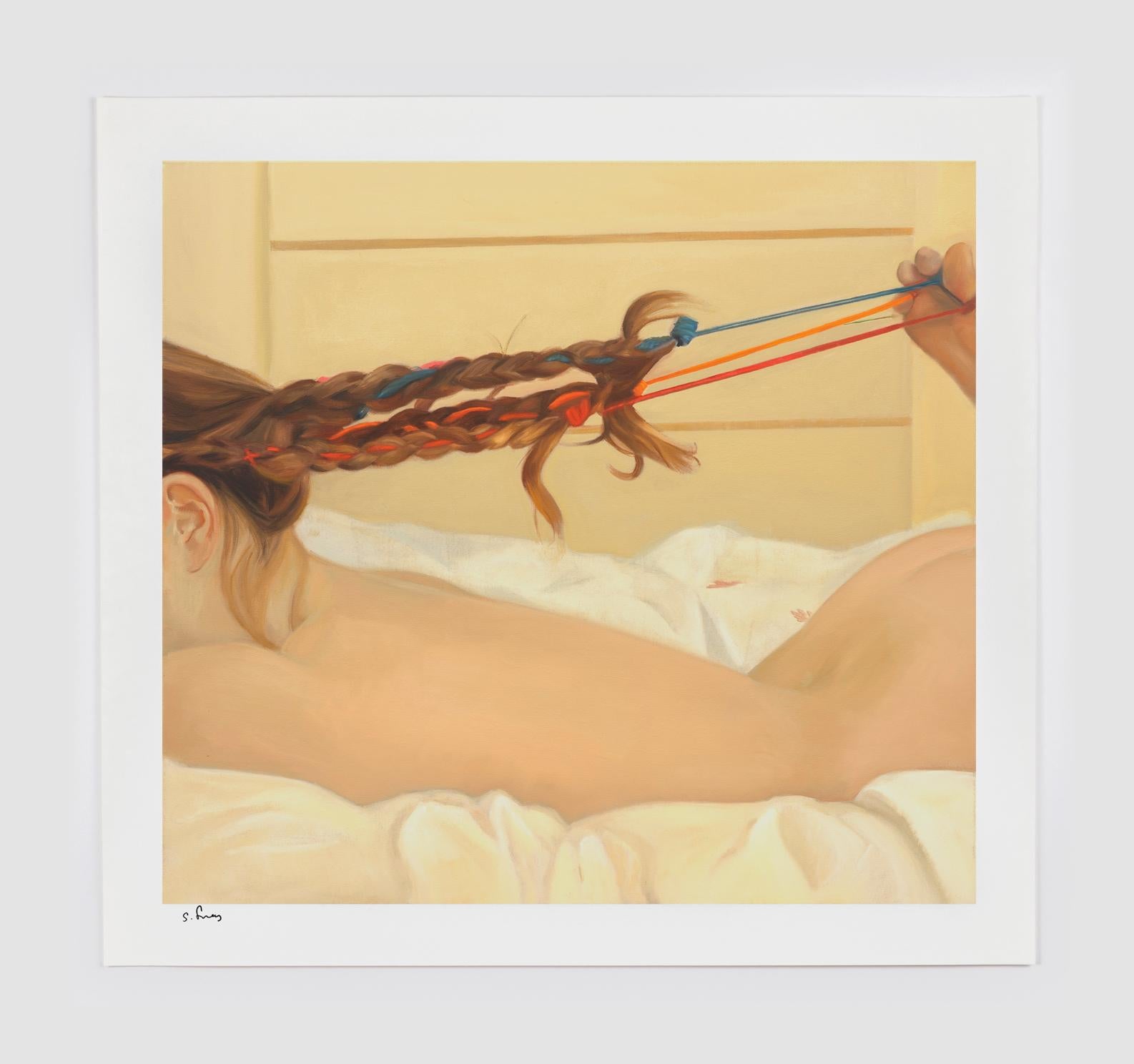Shannon Cartier Lucy Figurative Print – Frau mit Strings
