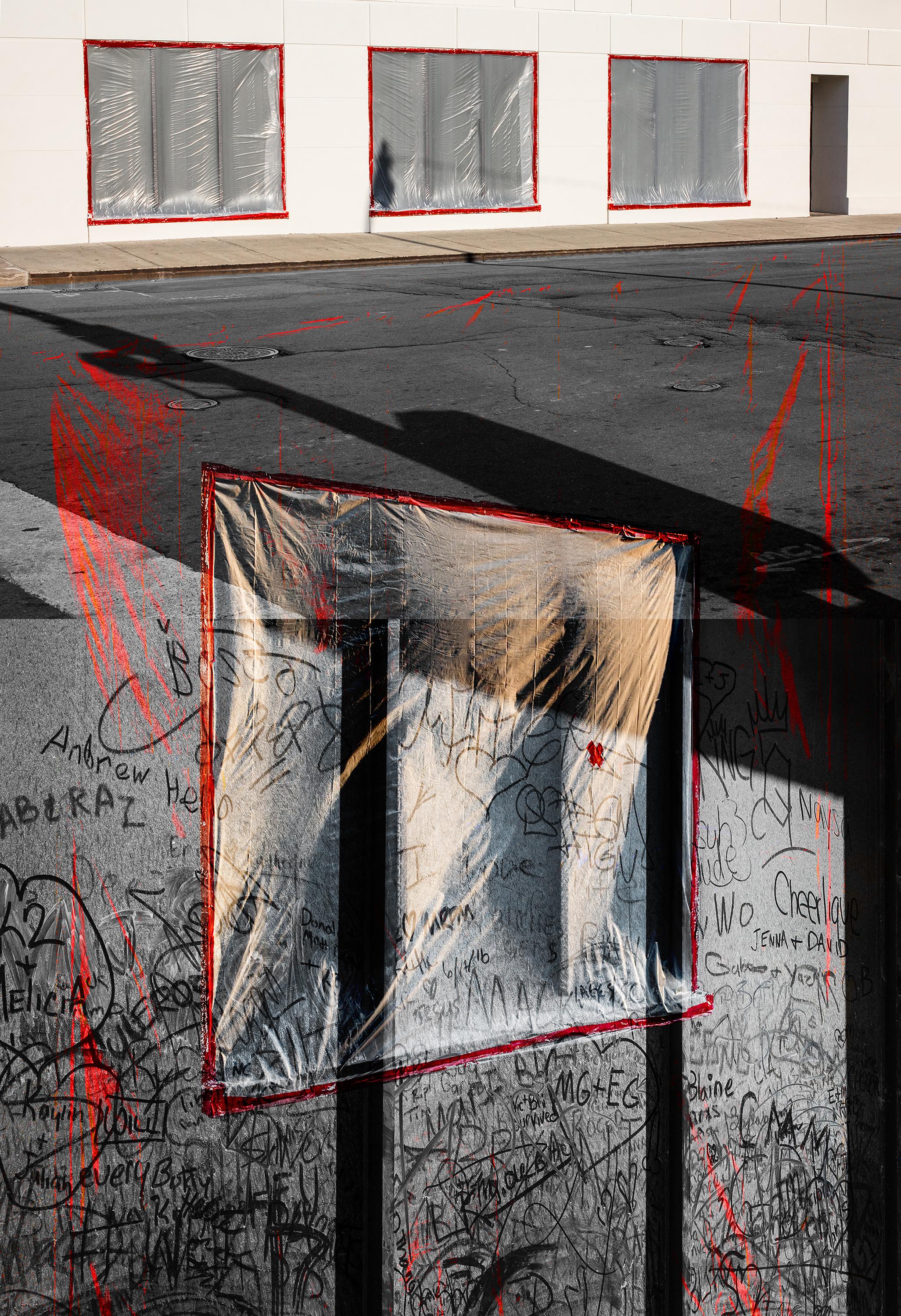 "+1" - photography montage, digital collage, abstract photography, graffiti