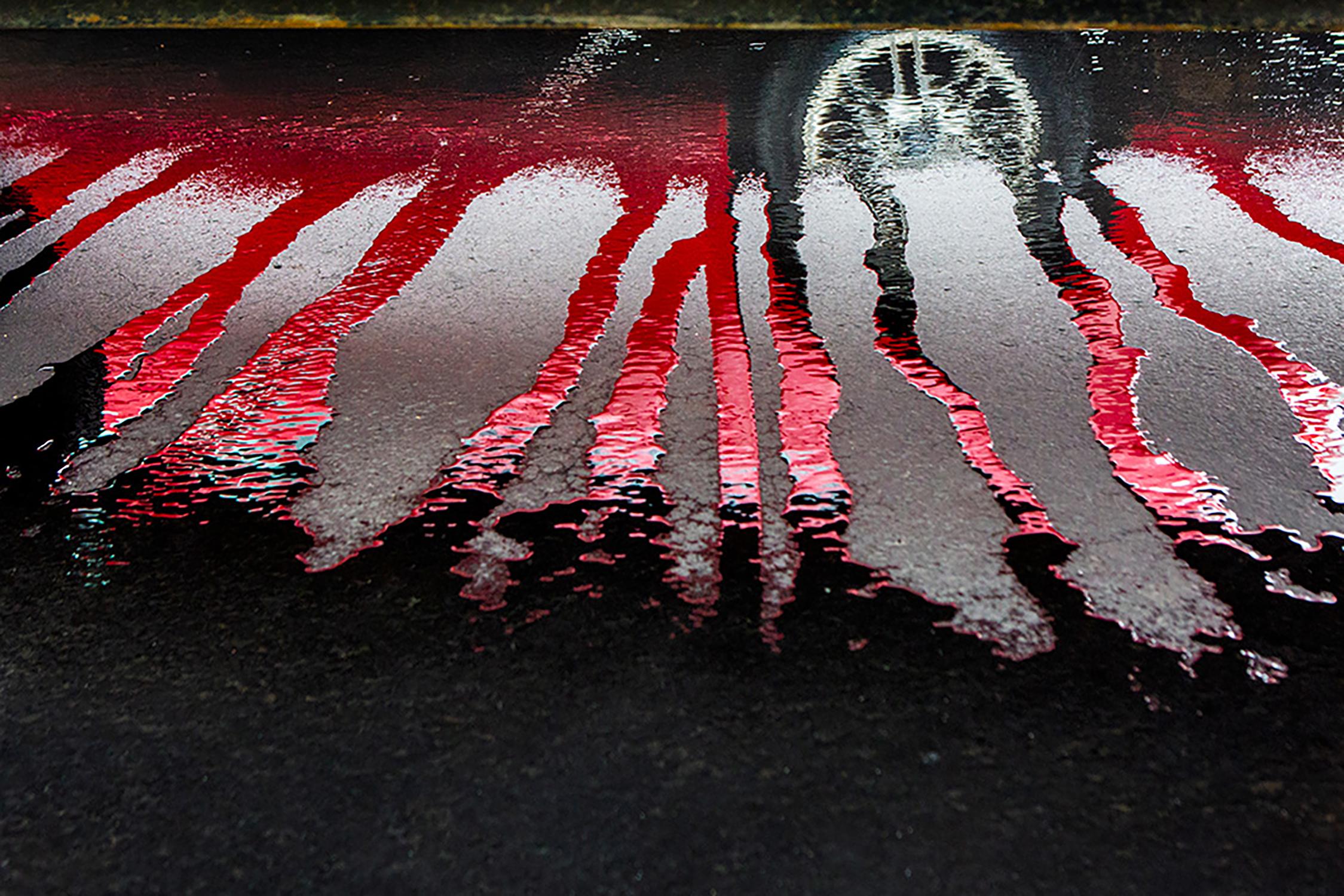 "Navigate" - Southern, car, staged photography, abstract, red