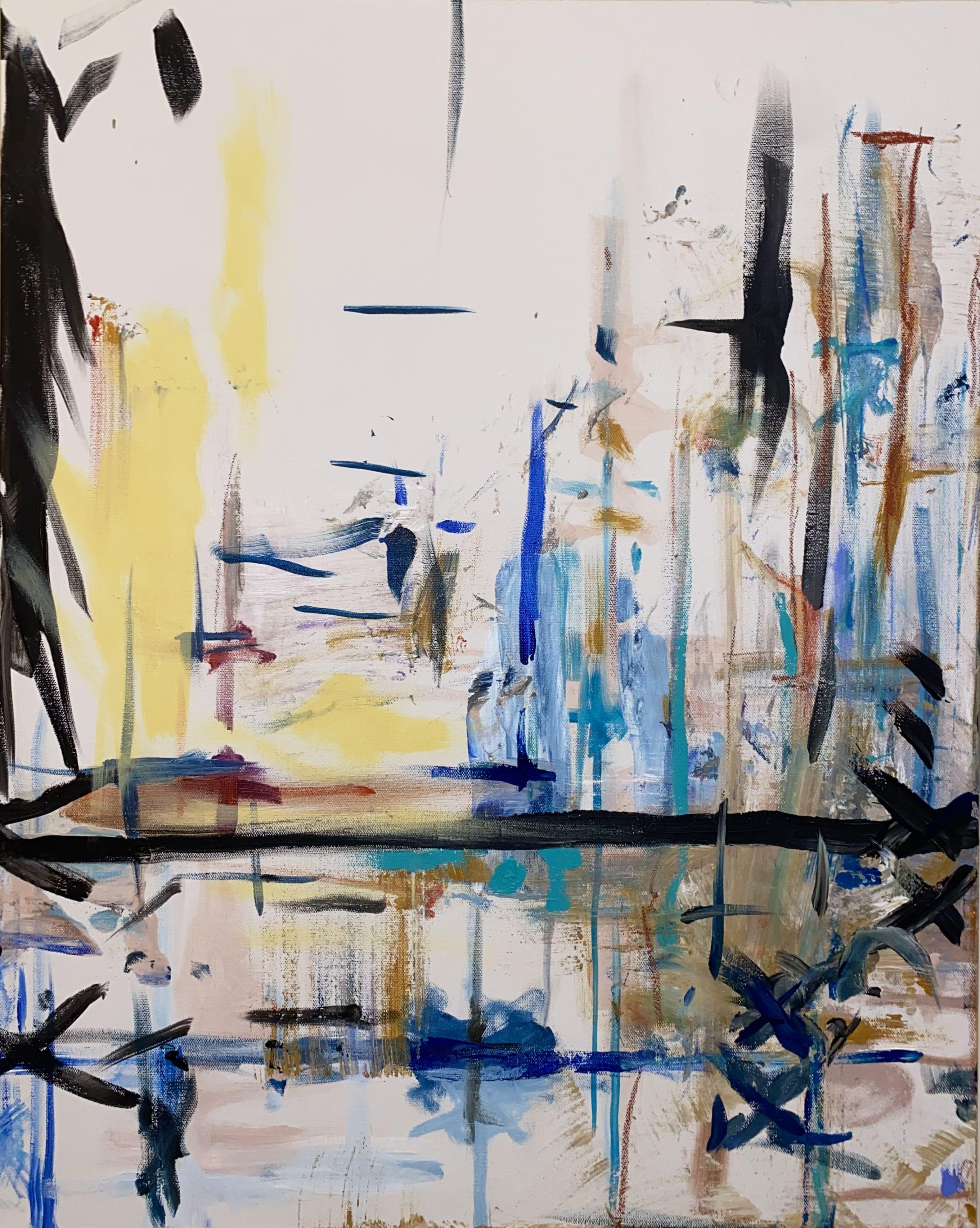 Shannon Ewing Abstract Painting - Battle Grounds, Painting, Acrylic on Canvas