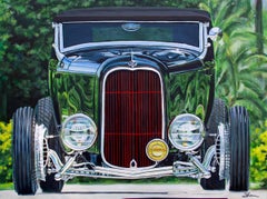 1932 Ford Highboy Roadster - contemporary realism vehicle car portrait artwork