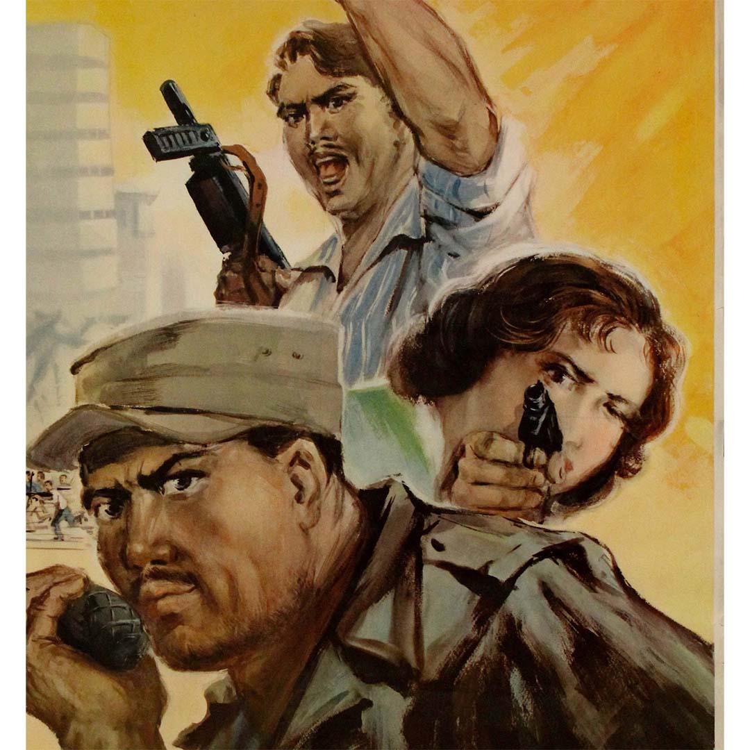 L'affiche de Shanqi Yan de 1965 sur l'impérialisme américain, en particulier en Amérique latine en vente 2